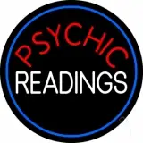 Red Psychic White Readings With Border LED Neon Sign
