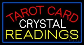 Red Tarot Card Crystal Readings LED Neon Sign