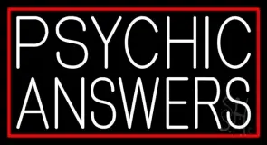 White Psychic Answers LED Neon Sign