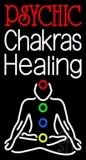 White Psychic Chakras Healing LED Neon Sign