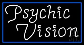 White Psychic Vision LED Neon Sign