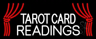 White Tarot Card Readings LED Neon Sign