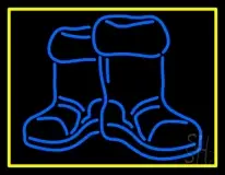 Winter Boots With Border LED Neon Sign
