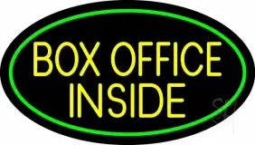 Yellow Box Office Inside LED Neon Sign