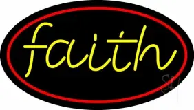 Yellow Faith LED Neon Sign