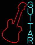 Blue Guitar 2 LED Neon Sign