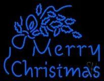Blue Merry Christmas LED Neon Sign