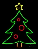Green Christmas Tree LED Neon Sign