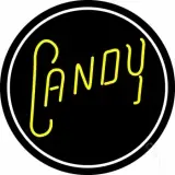 Round Yellow Candy LED Neon Sign