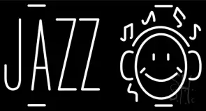 Jazz With Smiley LED Neon Sign