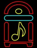 Juke Box With Musical Note LED Neon Sign