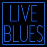 Live Blues Border LED Neon Sign