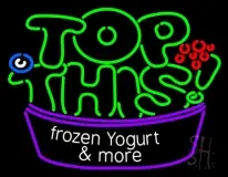 Top This Frozen Yogurt N More LED Neon Sign