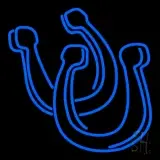 Pair Of Horse Shoe LED Neon Sign