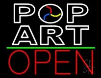 Pop Art With Open LED Neon Sign