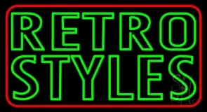 Red Border Green Retro Styles LED Neon Sign