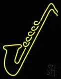 Red Saxophone LED Neon Sign