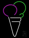 Cone Multicolored Ice Cream LED Neon Sign