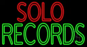 Solo Records LED Neon Sign