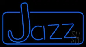 Turquoise Jazz With Border LED Neon Sign
