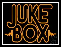 White Border Double Stroke Juke Box LED Neon Sign
