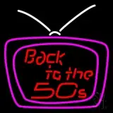 Back To The 50s Television LED Neon Sign