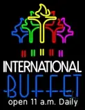 International Buffet LED Neon Sign