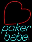 Poker Babe LED Neon Sign