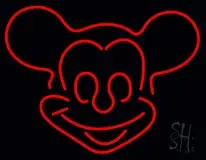 Red Mickey LED Neon Sign