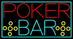 Red Poker Bar LED Neon Sign
