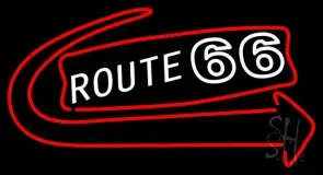 Route 66 With Arrow LED Neon Sign