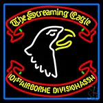 Airborne Division Screaming Eagle With Blue Border LED Neon Sign