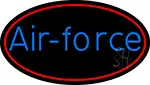 Air Force With Red Border LED Neon Sign