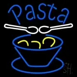 Blue Pasta With Bowl LED Neon Sign
