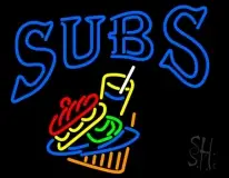 Blue Subs LED Neon Sign