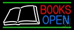 Book Open Logo LED Neon Sign