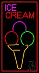 Colorful Ice Cream Cone LED Neon Sign