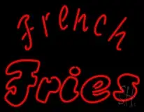 Red French Fries LED Neon Sign