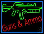 Gun Ammo LED Neon Sign