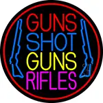 Guns Shot Guns Rifles LED Neon Sign