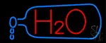 H2o Drinking Water LED Neon Sign