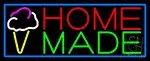 Home Made Ice Cream Cone LED Neon Sign