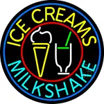 Ice Creams N Milkshakes LED Neon Sign