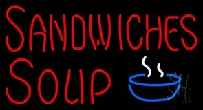 Sandwiches Soup LED Neon Sign