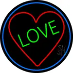 Love With Heart LED Neon Sign