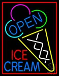Open Ice Cream Open LED Neon Sign