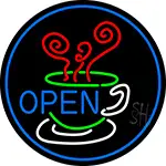 Open Inside Coffee Cup LED Neon Sign