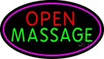 Open Massage LED Neon Sign