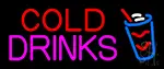 Rectangle Cold Drinks LED Neon Sign
