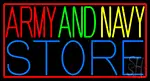 Red Army And Navy Store LED Neon Sign